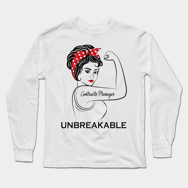 Contracts Manager Unbreakable Long Sleeve T-Shirt by Marc